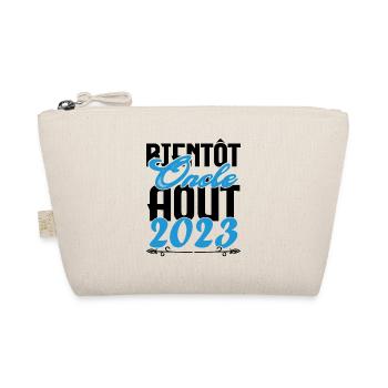 Cadeau Annonce grossesse. bientôt Oncle Aout 2023. - Trousse biologique - nature - Devant