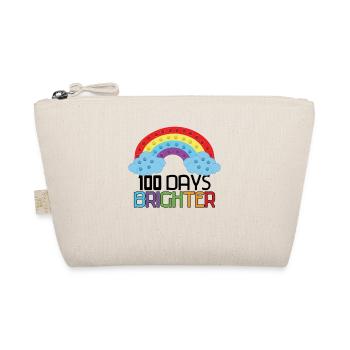 Rainbow Student 100th Day Brighter Days Of School - Organic Pouch - nature - Front