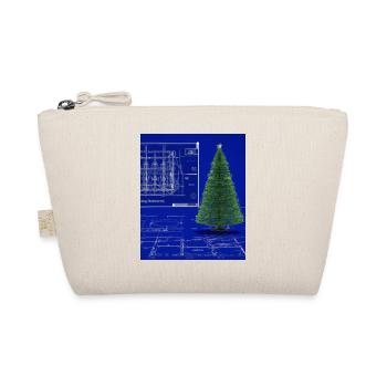 Weihnachten Weihnachtsbaum Schematic Blaupause - Bio-Täschchen - Natur - Vorne