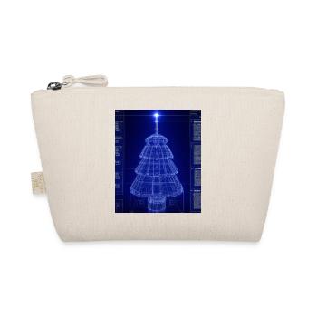 Christmas Christmas Tree Schematic Blueprint - Organic Pouch - nature - Front