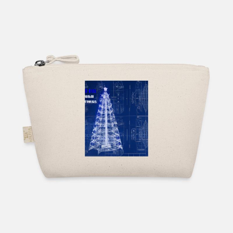 Christmas Christmas Tree Schematic Blueprint Organic Pouch