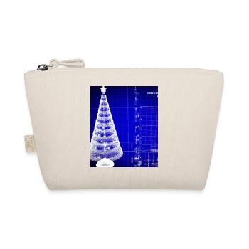 Weihnachten Weihnachtsbaum Schematic Blaupause - Bio-Täschchen - Natur - Vorne