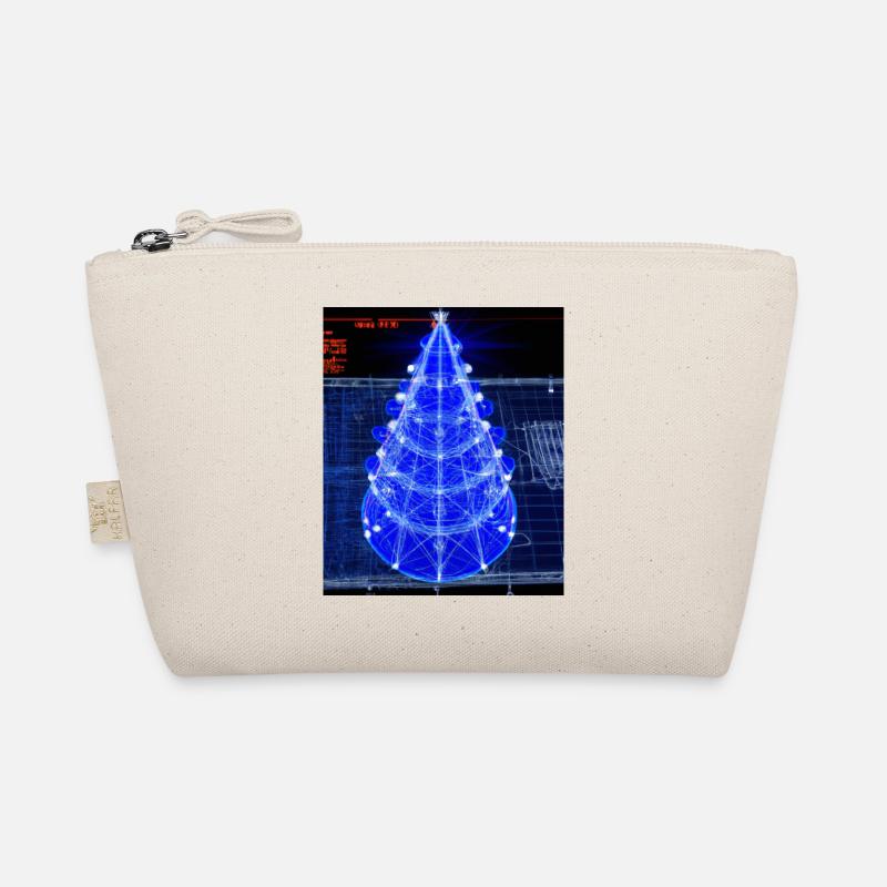 Christmas Christmas Tree Schematic Blueprint Organic Pouch