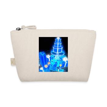 Christmas Christmas Tree Schematic Blueprint - Organic Pouch - nature - Front