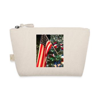 American Christmas Christmas Tree with US - Organic Pouch - nature - Front