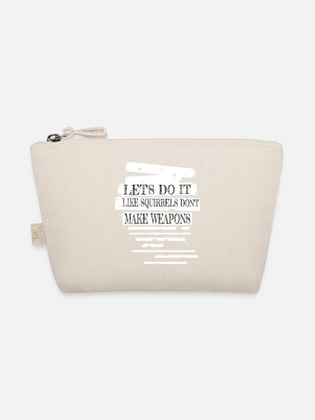 family fun green funky happy quote funny quote - Organic Pouch - nature - Front