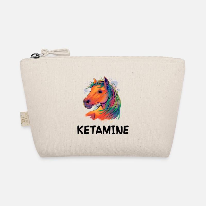 Ketamin Pferd Reiten Mädchen, Das Pony Liebt Bio-Täschchen