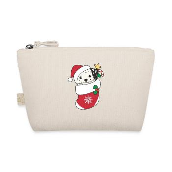 Dalmatian Christmas Snow Winter Animals Dogs - Organic Pouch - nature - Front