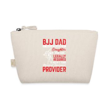 BJJ Dad Protector Funny Brazilian Jiu Jitsu Father - Organic Pouch - nature - Front