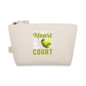 Mon cœur est un joueur de balle de tennis sur le court - Trousse biologique - nature - Devant