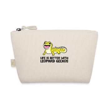 Leopard Gecko Pet Life Is Better With Leopard - Organic Pouch - nature - Front
