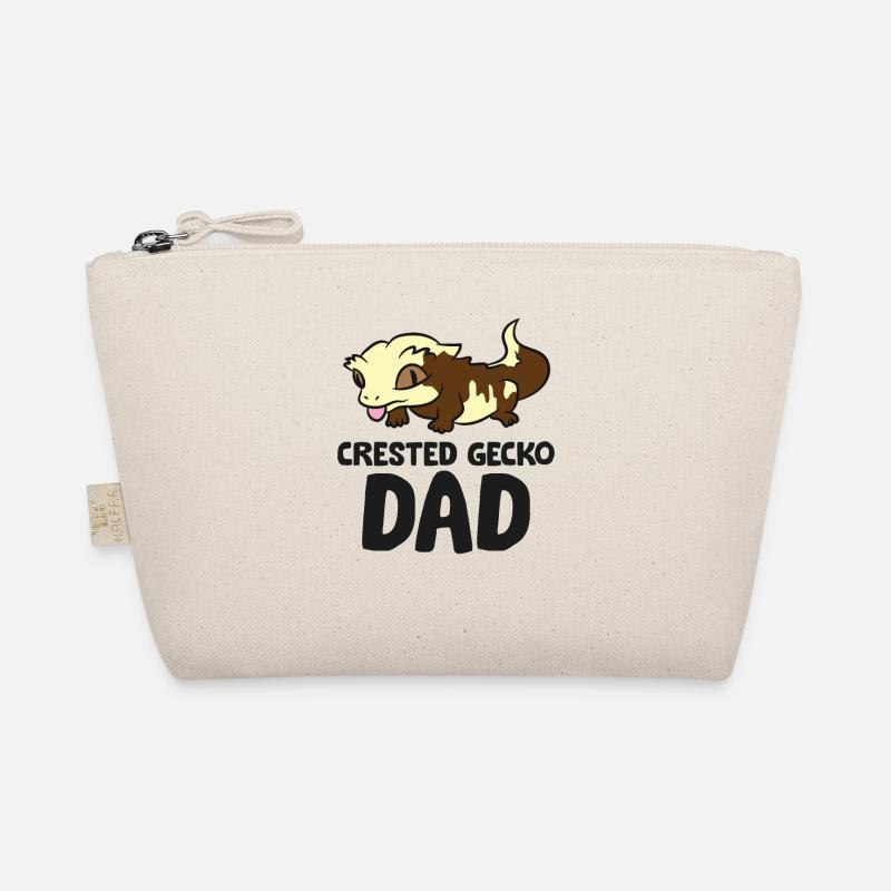 Crested Gecko Dad Lizard Reptile Crested Gecko Organic Pouch