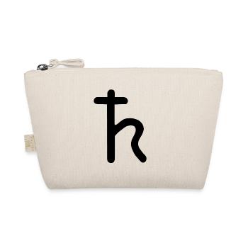 Astrologisches Symbol Saturn - Bio-Täschchen - Natur - Vorne