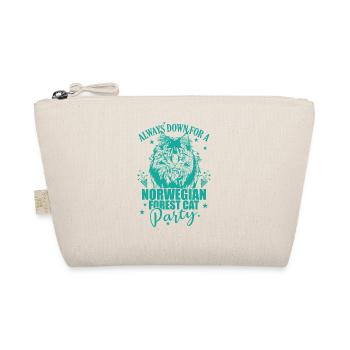 Always down for a Norwegian Forest Cat Party - Organic Pouch - nature - Front