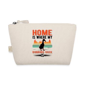 Home is where my Running Duck is Laufente - Bio-Täschchen - Natur - Vorne