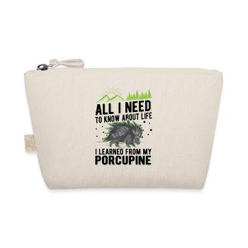 Porcupine Gift Porcupine - Organic Pouch - nature - Front