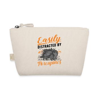 Easily distracted by Porcupine Porcupine - Organic Pouch - nature - Front