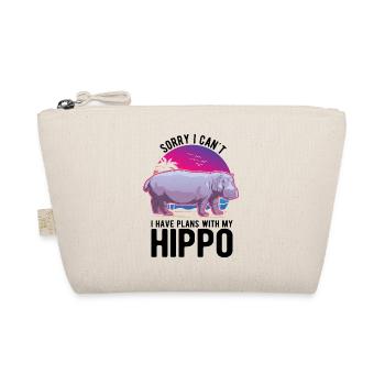 Hippo Gift Hippo Hippo - Organic Pouch - nature - Front