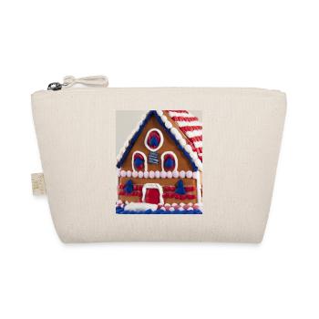 Amerikanisches Weihnachten Lebkuchenhaus Mit US - Bio-Täschchen - Natur - Vorne