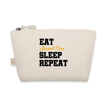Sleep Animal Care Repeat Animal Lover Zoo Keeper Z - Bio-Täschchen - Natur - Vorne
