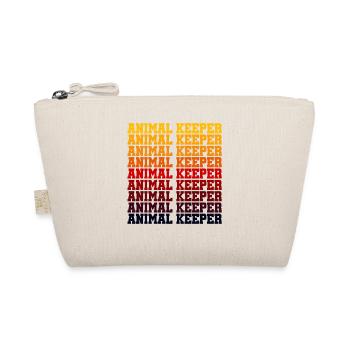 Retro Graphic Animal Keeper Zoo Keeper Animal Love - Bio-Täschchen - Natur - Vorne