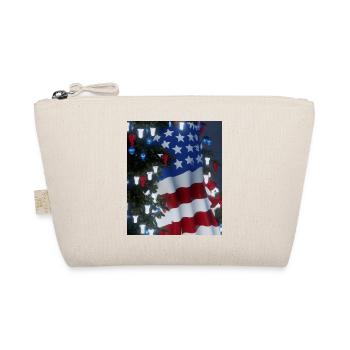 American Christmas Christmas Tree with US - Organic Pouch - nature - Front