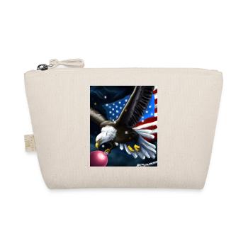 Aigle à queue blanche de Noël américain avec drapeau américain - Trousse biologique - nature - Devant