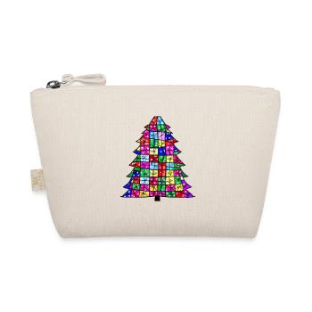 Christmas Christmas Tree Church Windows - Organic Pouch - nature - Front