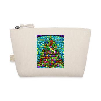 Christmas Christmas Tree Church Windows - Organic Pouch - nature - Front