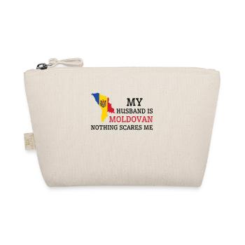 Nothing Scares Me Moldovan Husband Moldova - Organic Pouch - nature - Front