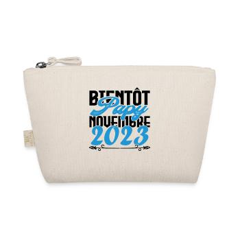 Annonce grossesse bientôt Papy Novembre 2023. Papy - Trousse biologique - nature - Devant