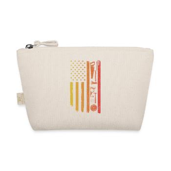 Drapeau américain Travail du bois Drôle de charpentier - Trousse biologique - nature - Devant