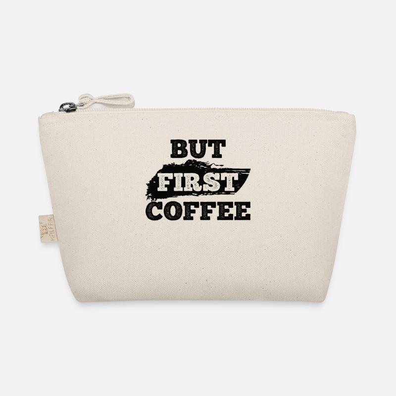 Kaffee Sarkasmus Freunde Glück Freude Cappuccino Bio-Täschchen