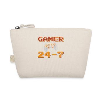 Gamer Funny Joueur de jeux vidéo 24-7 Gaming Kids Tea - Trousse biologique - nature - Devant