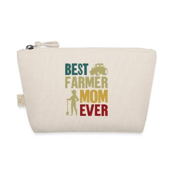Farming Farmer Mom Mother Vintage - Organic Pouch - nature - Front