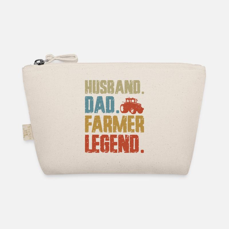 Farming Farmer Dad Father Vintage Organic Pouch