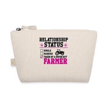 Farming Farmer Girl Girlfriend - Organic Pouch - nature - Front
