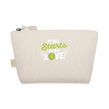 Tennis drôle de joueur de raquette sportive ça commence - Trousse biologique - nature - Devant