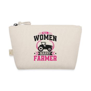 Farming Farmer Husband Wife - Organic Pouch - nature - Front