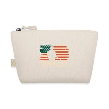 American Flag Thank you Veterans Proud Veteran USA - Organic Pouch - nature - Front