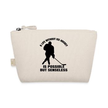 Eishockeyteam Eishockey Wintersport Geschenk - Bio-Täschchen - Natur - Vorne