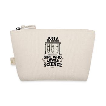 Test Tube Girl Woman Chemistry Lab - Organic Pouch - nature - Front