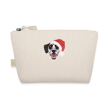 Dalmatian Merry Christmas - Organic Pouch - nature - Front