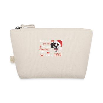 Dalmatian Merry Christmas - Organic Pouch - nature - Front