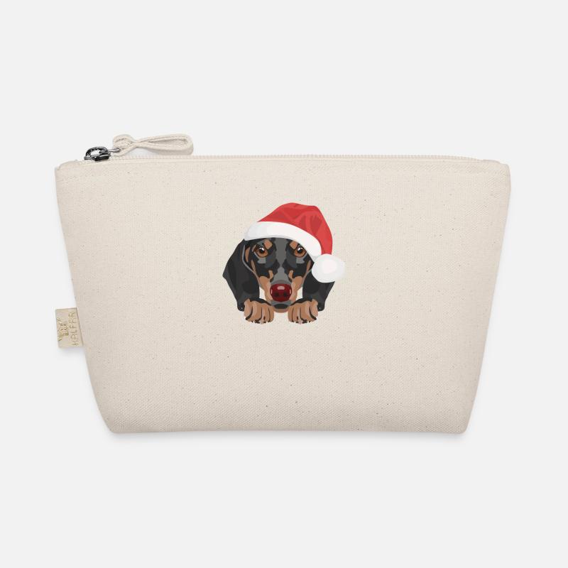 Dachshund Merry Christmas Organic Pouch