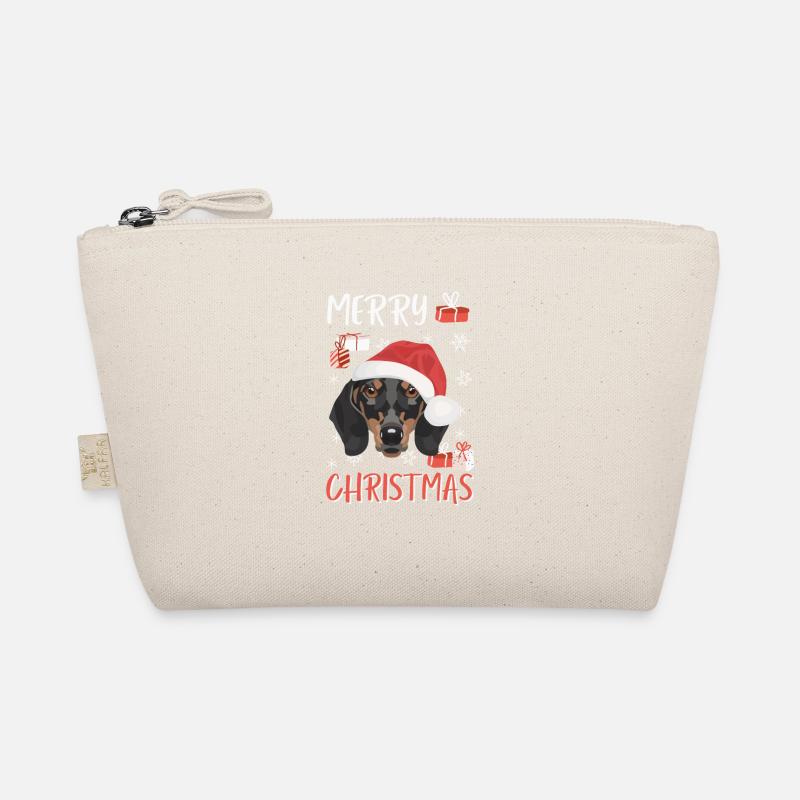 Dachshund Merry Christmas Organic Pouch