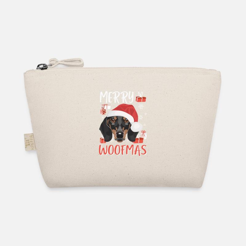 Dachshund Merry Christmas Organic Pouch