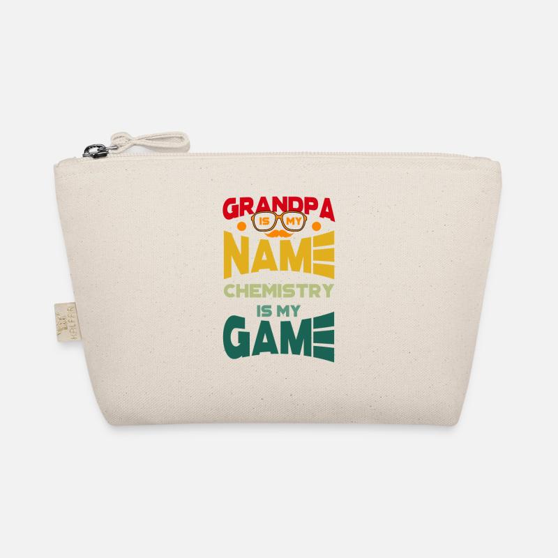 Grandpa Is My Name Chemistry Is My Game - Bio-Täschchen - Natur