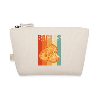 Bagel Bagels Geschenk - Bio-Täschchen - Natur - Vorne