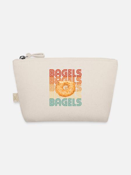 Bagel Bagels Geschenk - Bio-Täschchen - Natur - Vorne